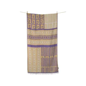 Aelia Anna   Beach Towel Kassandra Purple & Mustard