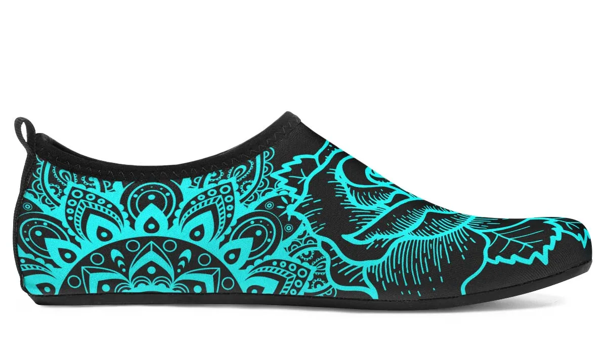 Aqua Rose Mandala