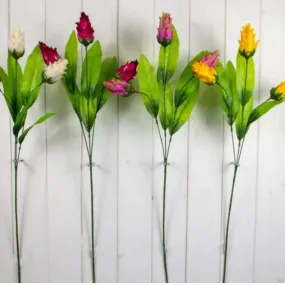 Artificial Flower Single Stem Dragon - Pink