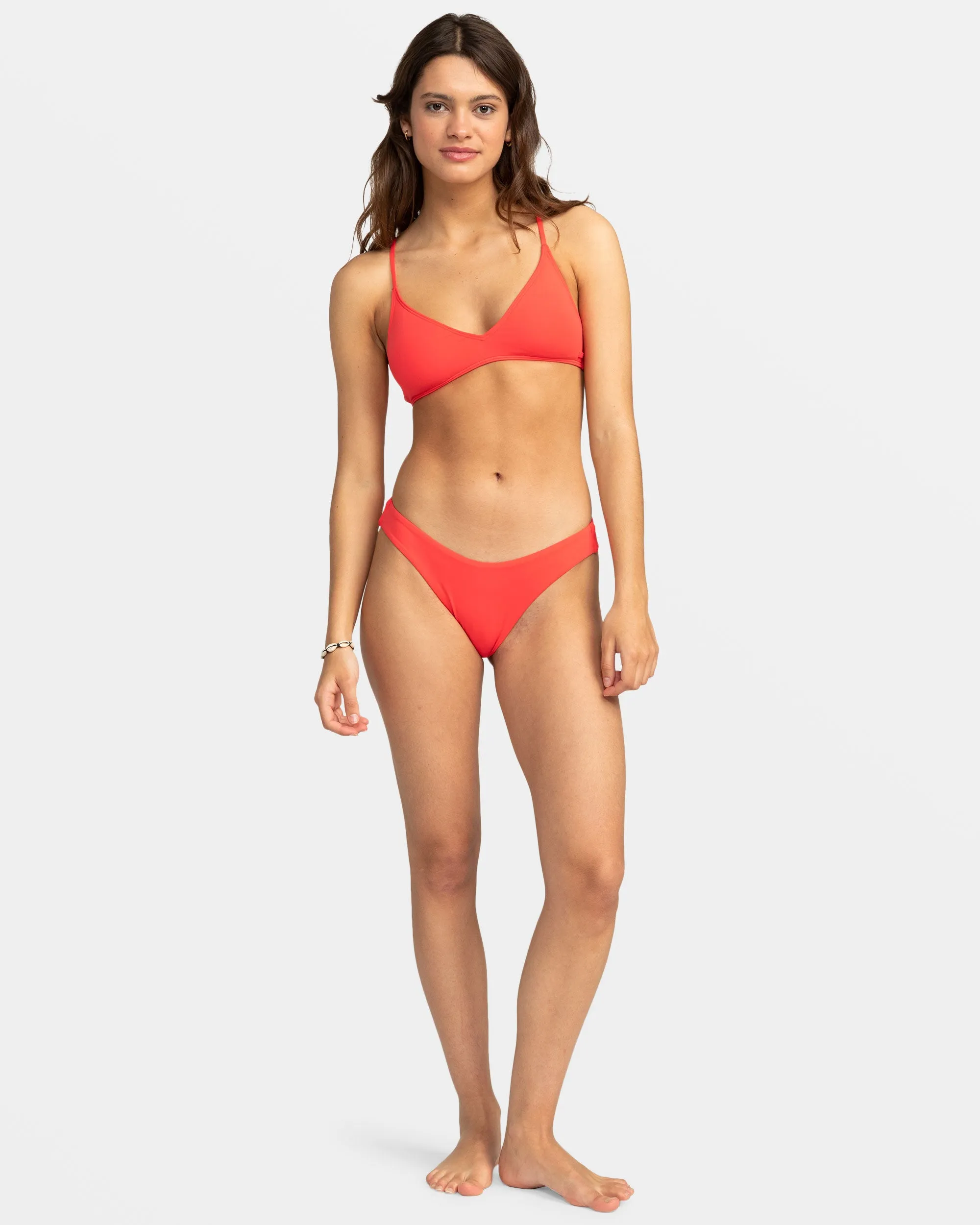 Beach Classics Athletic Triangle Bikini Top - Hibiscus