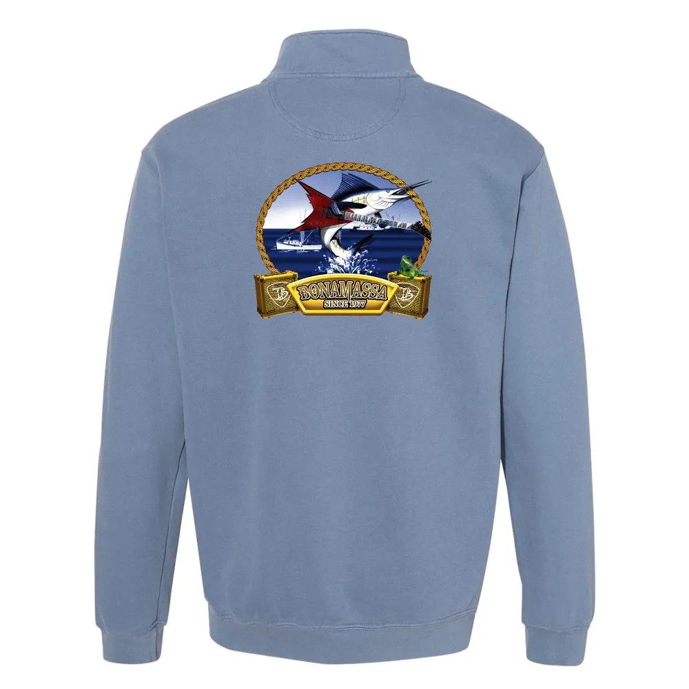 Bonamassa's Flying V Fish Comfort Colors 1/4 Zip Up (Unisex)