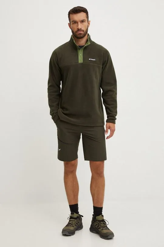 Columbia sports sweatshirt Steens Mountain Half Snap green color 2097721
