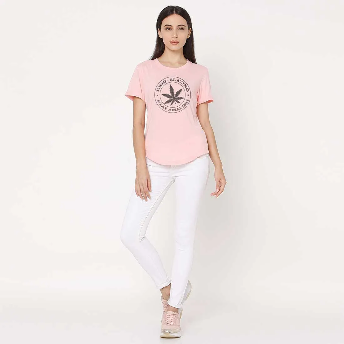 Feminist Tshirt For Women  - Keep Blazing Stay Amazing