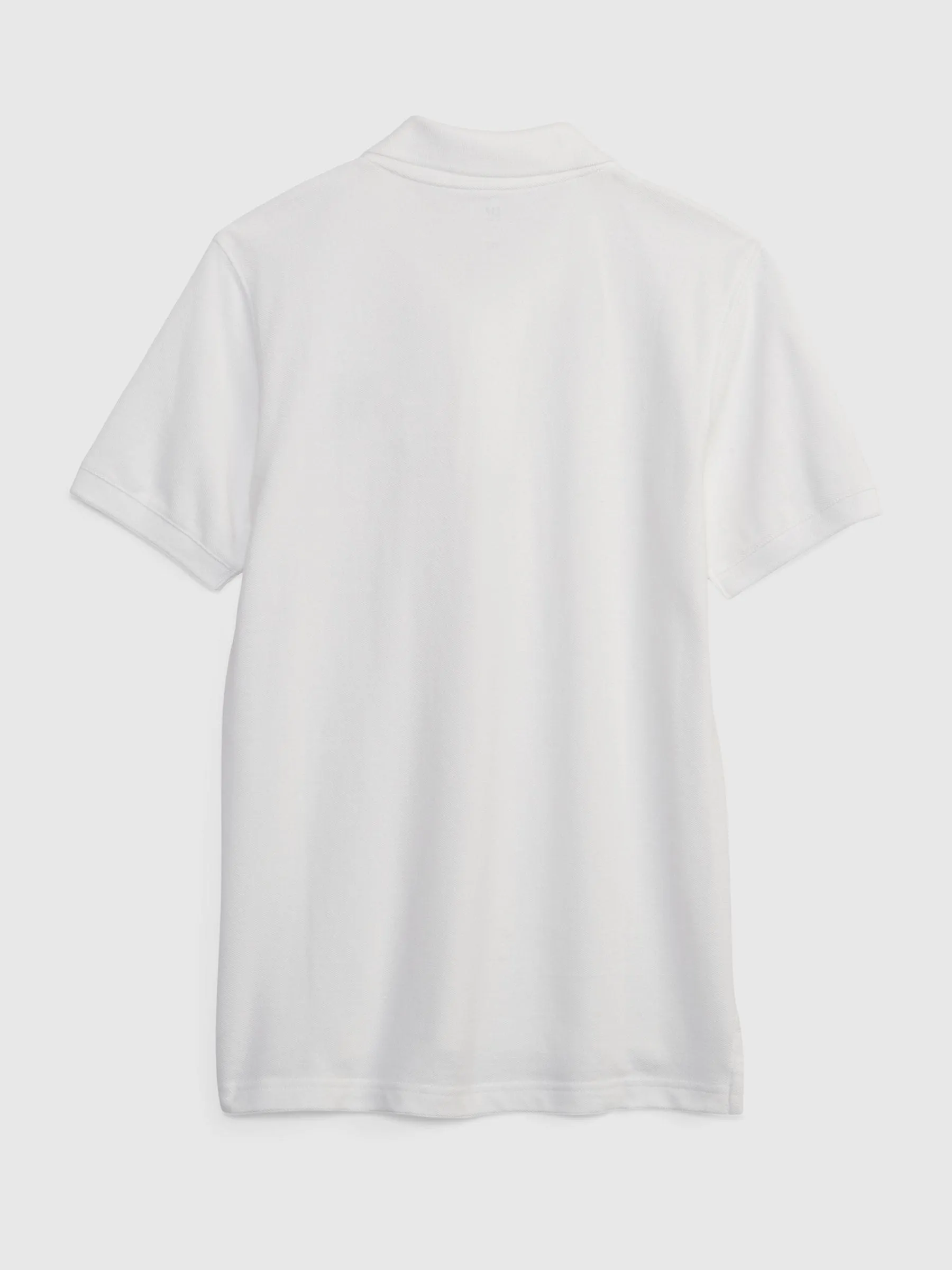 Gap White Logo Short Sleeve Polo Shirt (4-13yrs)