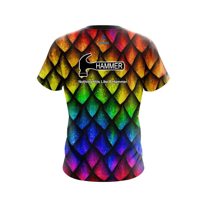 Hammer Colorful Dragon Scales CoolWick Bowling Jersey