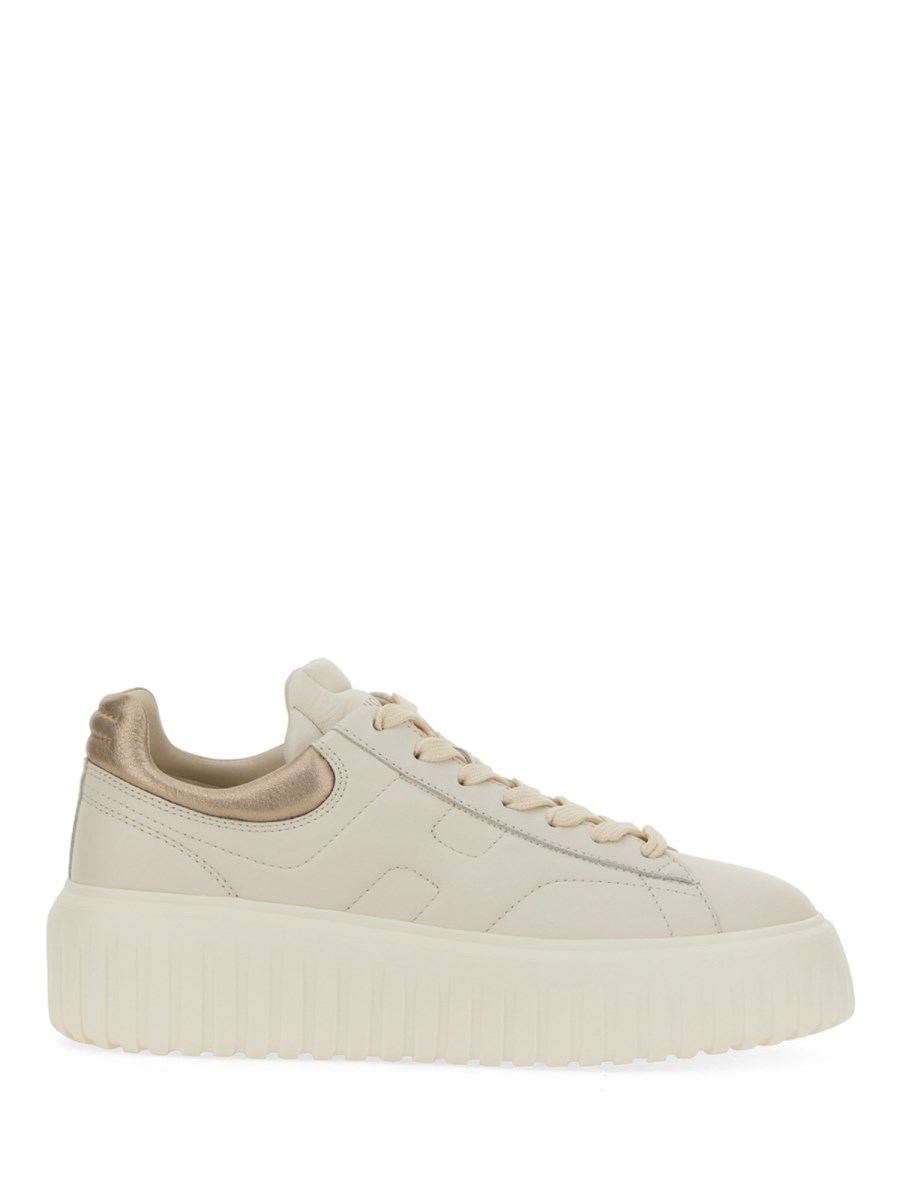 HOGAN    LEATHER H-STRIPES SNEAKER