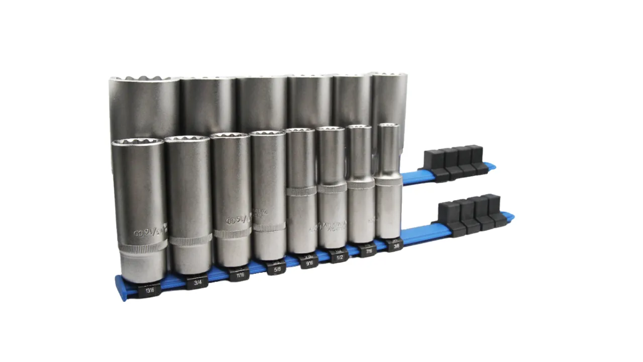 Holex 1/2" Drive 12 Point Socket Deep Set of 14 - Inch