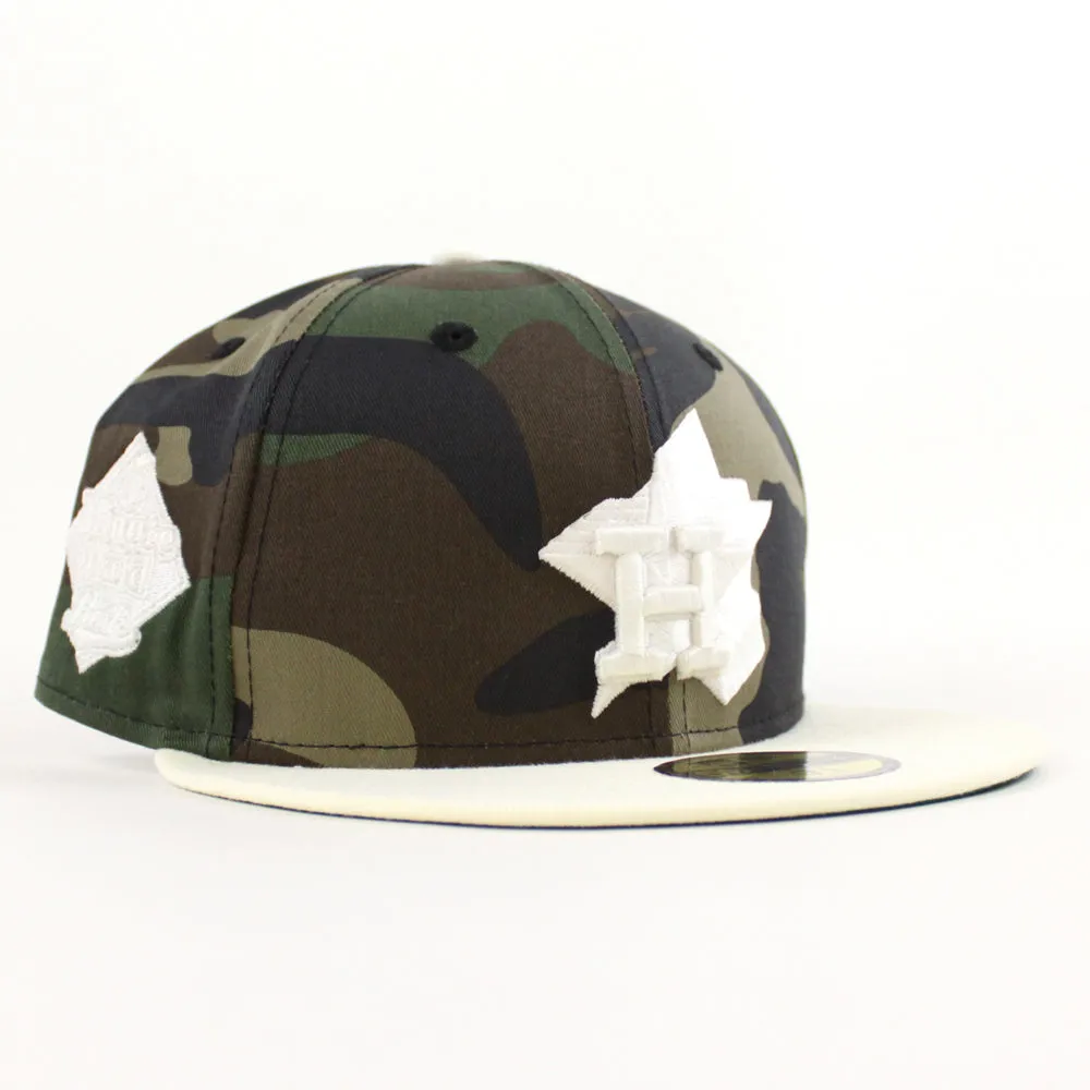Houston Astros 60 YEARS New Era 59Fifty Fitted Hat (Camo Chrome White GREEN Under Brim)