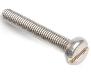 M5 X 10 SLOT PAN MACHINE SCREW DIN 85 A4 STAINLESS STEEL
