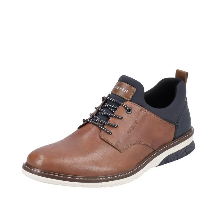 Mens Rieker Dustin 54 in Nuss/Lake/Navy/Amaretto