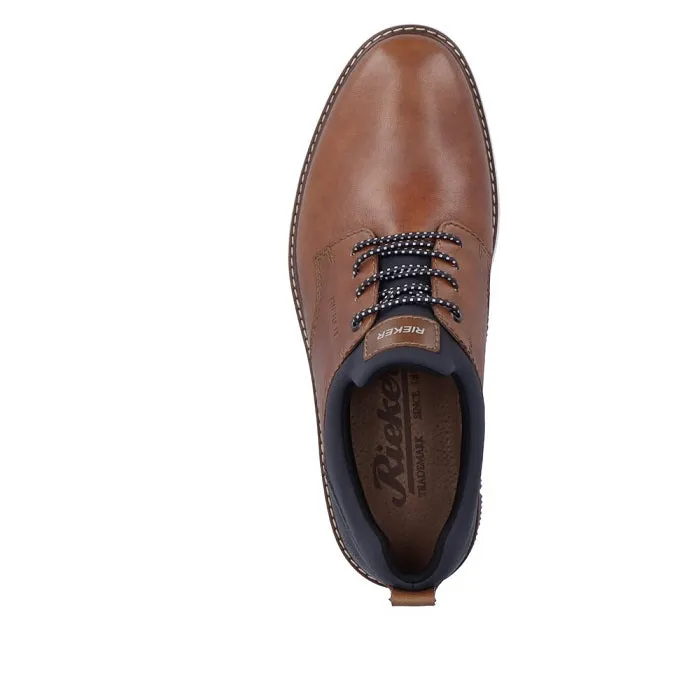 Mens Rieker Dustin 54 in Nuss/Lake/Navy/Amaretto