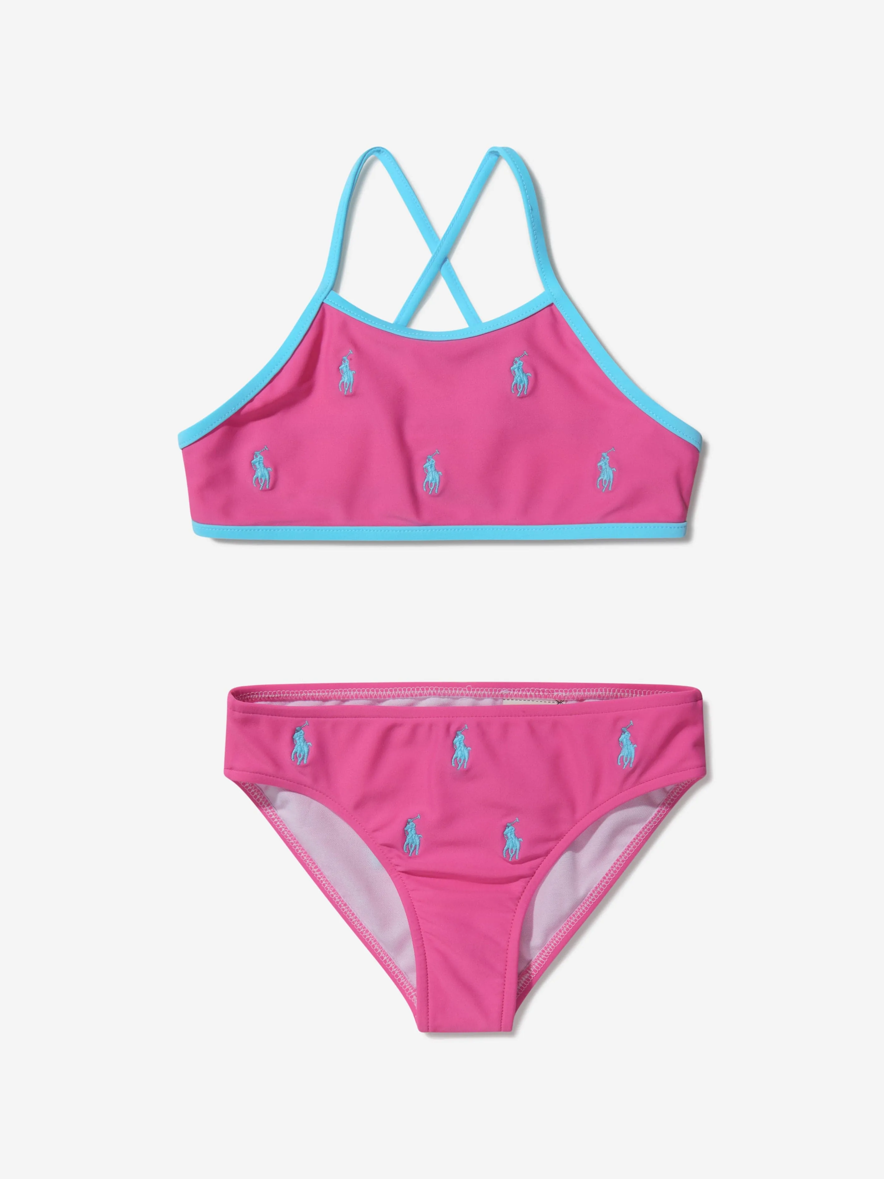 Ralph Lauren Girls Embroidered Logo Bikini