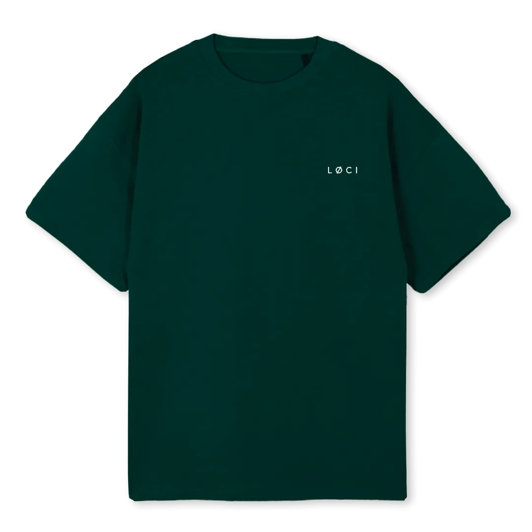 SIMPLETEE Wild Green Oversized Tee.