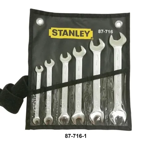STANLEY 6 PCS SLIM LINE OPEN END WRENCH ( 6 - 17MM ) 87-716-1